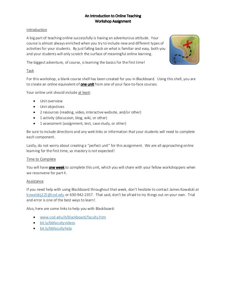 Assignment instructions picture