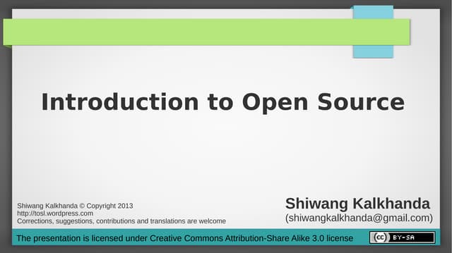 Intro to open_source