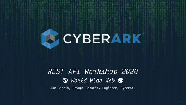 Intro to PAS REST API