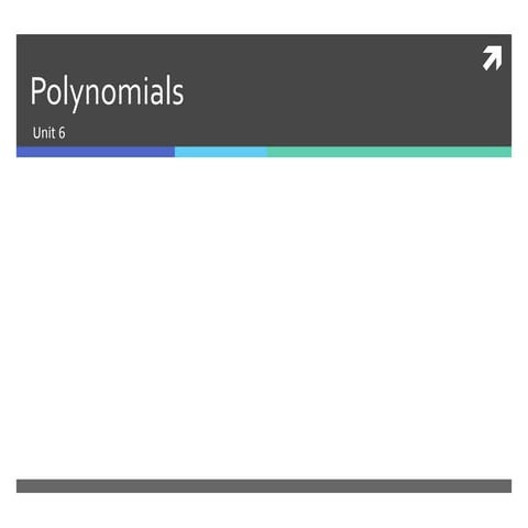 Intro to Polynomials