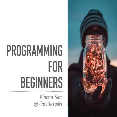 Intro to Programming | PPT