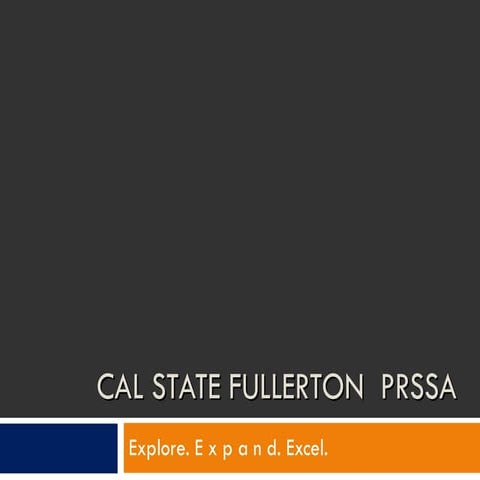 PRSSA Meeting - Introduction to Carolina PRSSA | PPTX