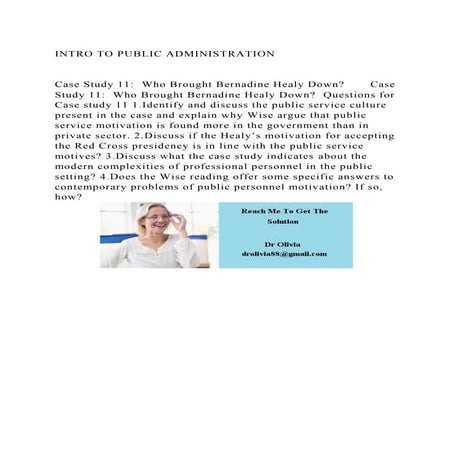 INTRO TO PUBLIC ADMINISTRATIONCase Study 11  Who Brought Bern.docx