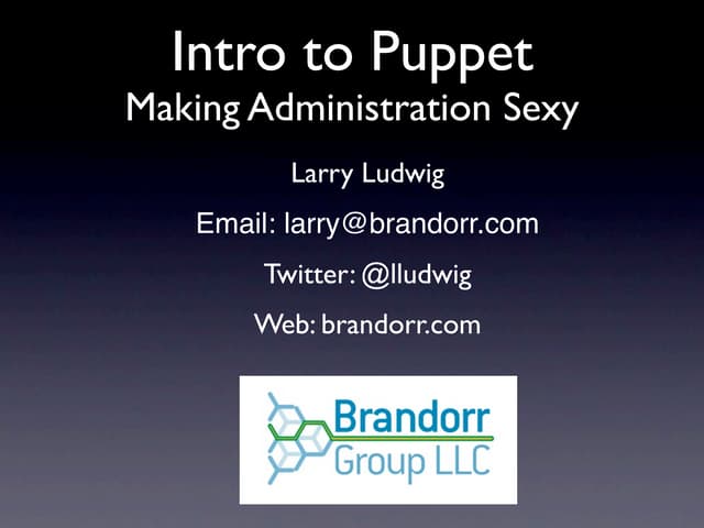 Intro To Puppet.Key