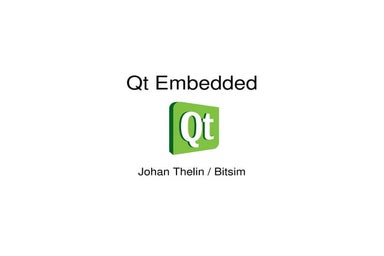 Introduction to Qt Embedded