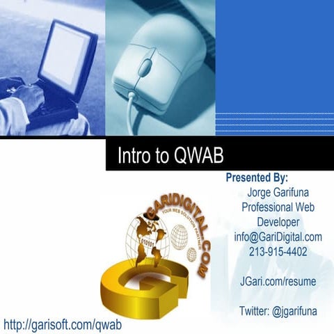 Intro to Quick Web Application Builder (QWAB)