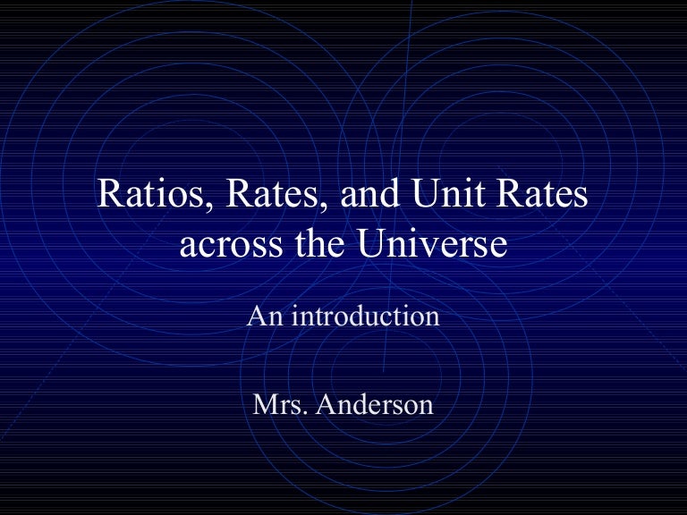 Intro to ratios, rates, and unit rates