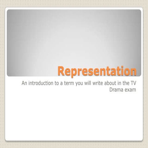 Intro to representation