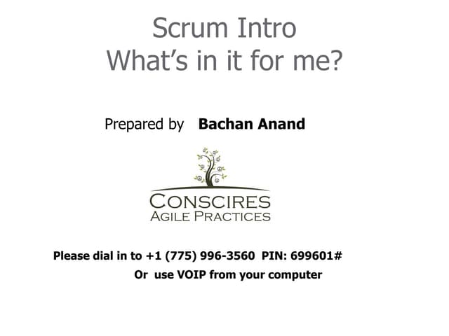 Intro to Scrum Webinar
