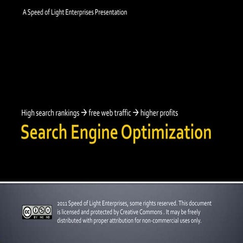 Intro to search engine optimization
