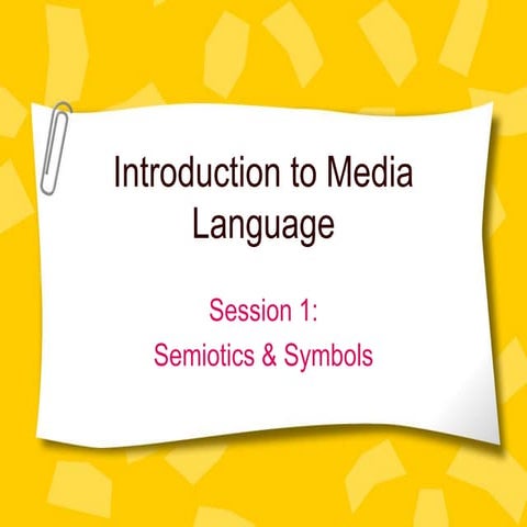 Introduction to semiotics