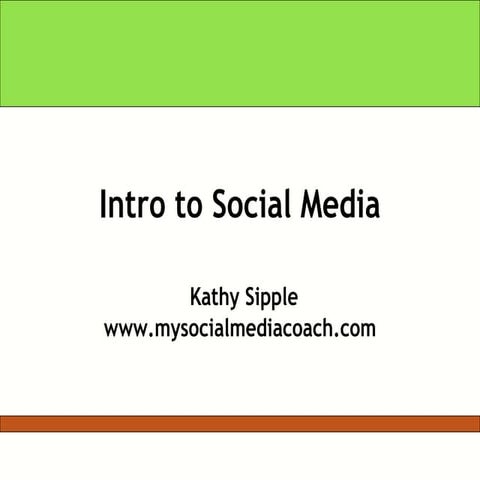 Intro to Social Media