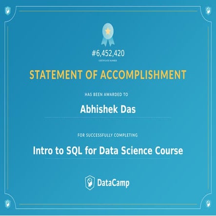 Intro to SQL for Data Science | PPT