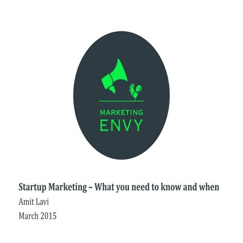 Introduction to Startup Marketing * Launch Startup *Growth Hacking 