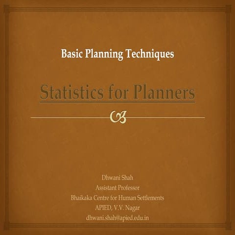 Introduction to statistics