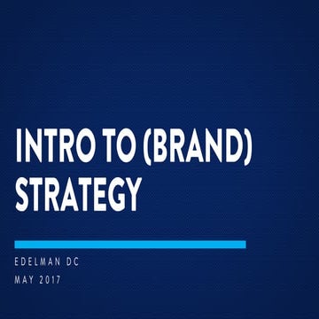 Intro to (Brand) Strategy by Mariana Cotlear Vega