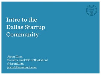 Intro to the Dallas Startup Community