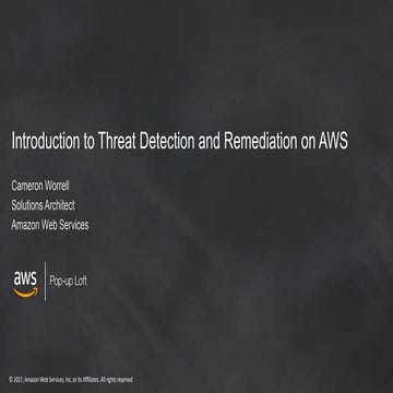 Intro to threat_detection_and_remediation on aws