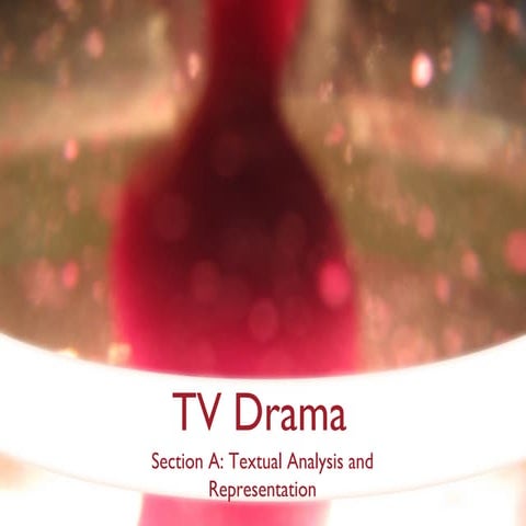 Intro to tv dramas