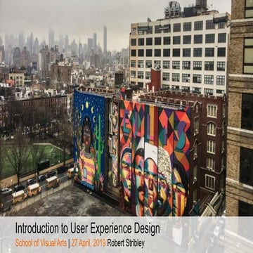 Introduction to User Experience Design 04/27/19