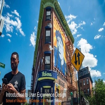 Introduction to User Experience Design 10/05/19