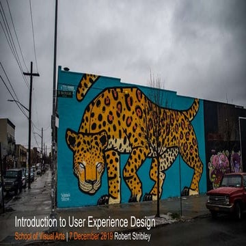 Introduction to User Experience Design 12/07/19