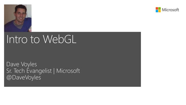 Intro to WebGL and BabylonJS