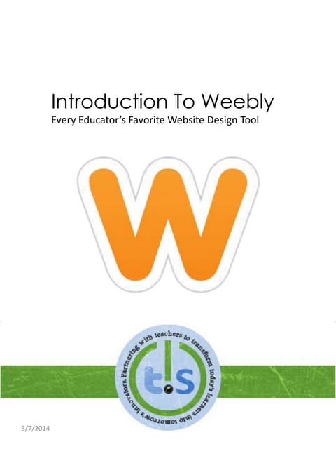 Intro to weebly