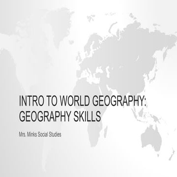 Intro to world geography skills