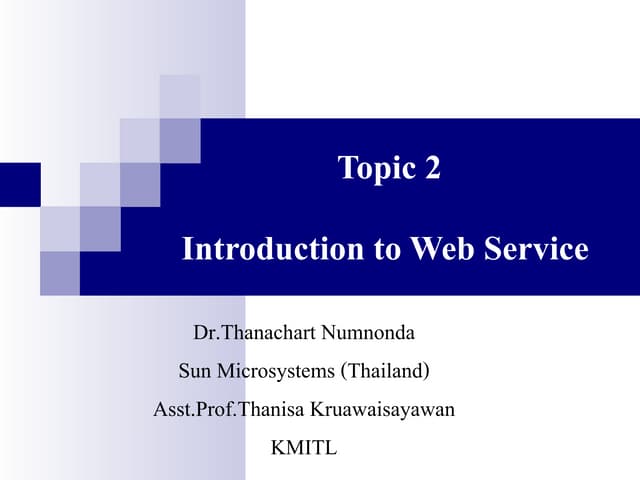 Introduction to Web Services