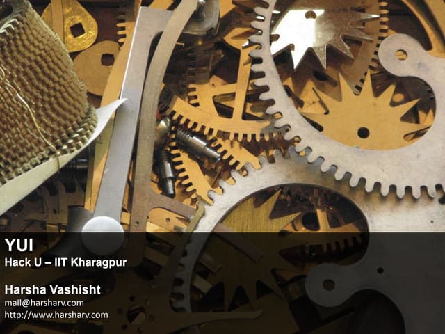 Introduction to YUI - IIT Kharagpur
