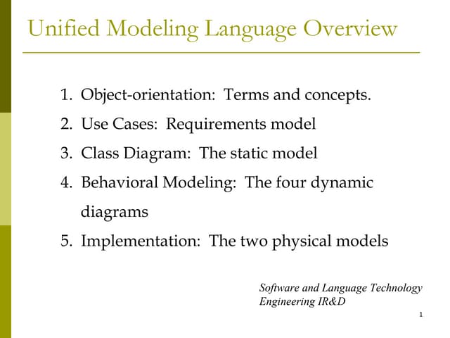 Intro Uml