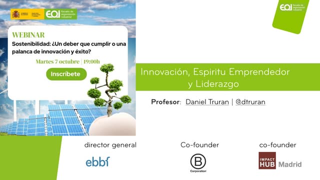 Innovación, espíritu emprendedor y liderazgo