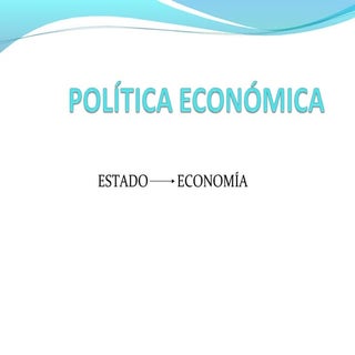 Política Económica. Introdución ter...
