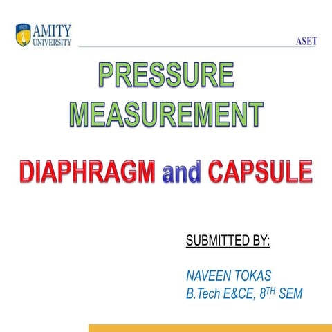 PRESSURE MEASUREMENY by NAVEEN TOKAS