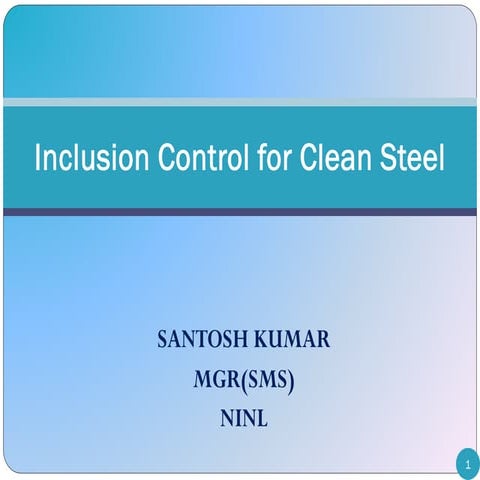 Non-metallic inclusion of finished products.pptx