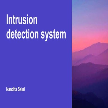 Intrusion Detection System for network security .pptx