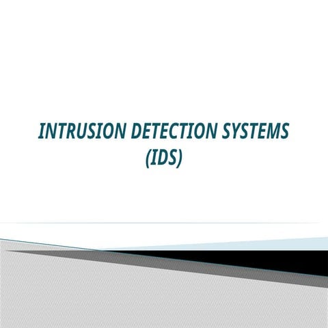 Intrusion Detection Systems of Cyber Security
