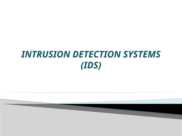 Intrusion Detection Systems of Cyber Security