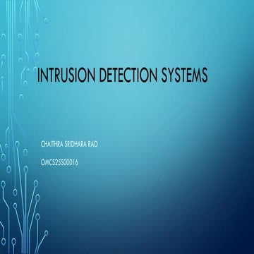 Intrusion Detection Systems presentation.pptx