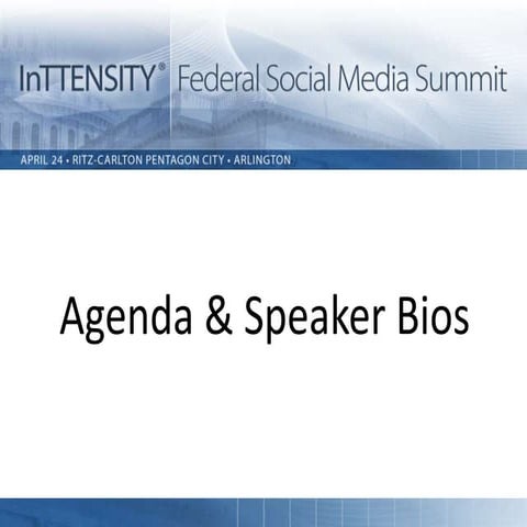 inTTENSITY Federal Social Media Summit