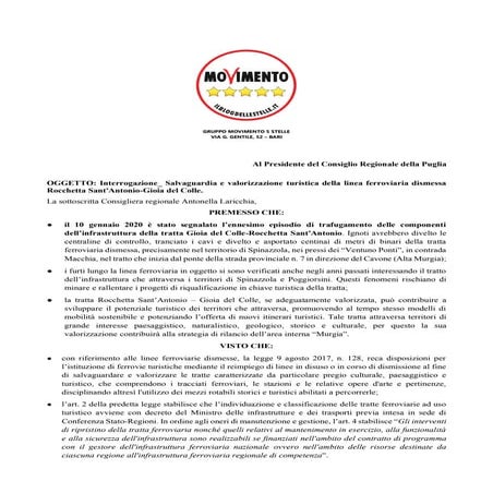 tratta rocchetta santantonio gioia del colle