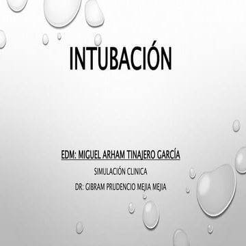 Intubación 