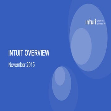 Intuit overview november 2015