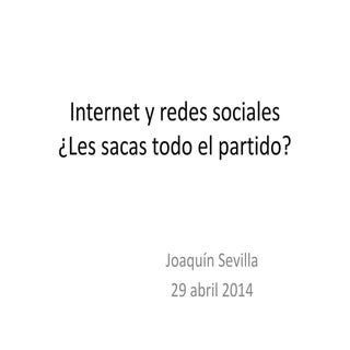 Internet y Redes Sociales en secund...