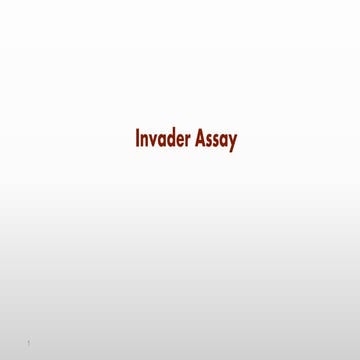Invader assay | PPTX