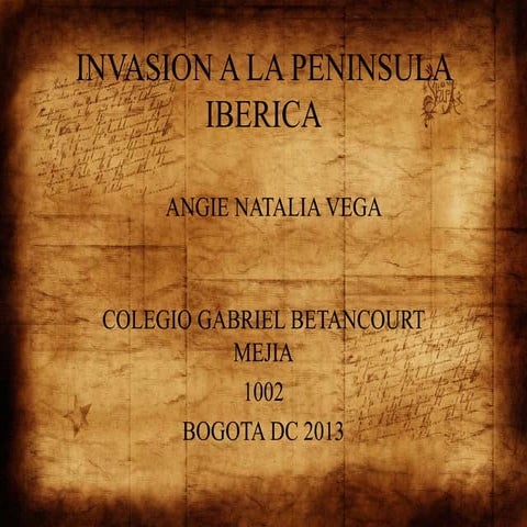 Invasion a la peninsula iberica (1) | PPTX