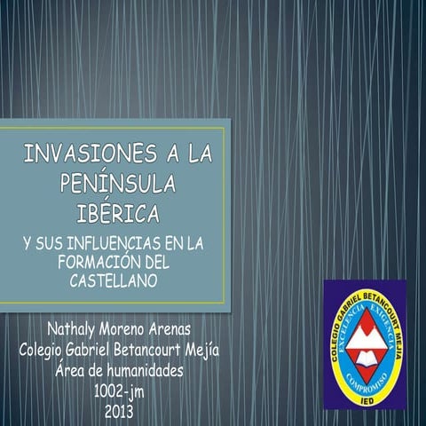 Invasiones a la península ibérica | PPTX