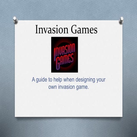 Invasion games powerpoint