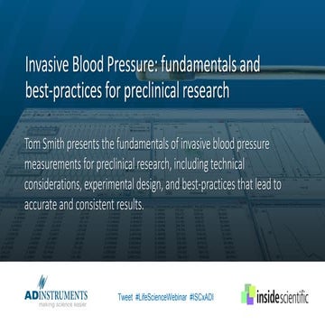 Invasive Blood Pressure: fundamentals and best-practices for preclinical rese...